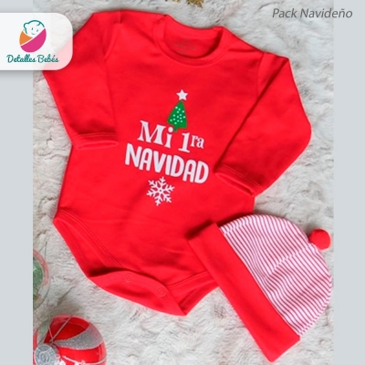 Navidad Body Manga Larga 